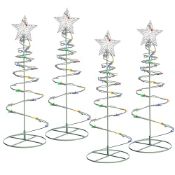 WeRChristmas Spiral Trees Christmas Lighting 8 Function Controller, 55 Cm - Multi-Colour, Set Of...