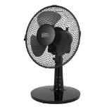 Black+Decker BXFD52003GB Desk Fan With 2 Speeds, Rotary Oscillation, 9 Inch, 20W, Black