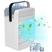 Portable Air Conditioner 600Ml Mini Mobile Air Conditioner Evaporative Air Cooler 70° Oscillat...