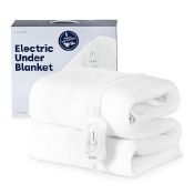 Livivo Electric Under Blanket - Heated Underblanket With 3 Heat Settings, Detachable Control, Ult...