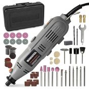 Terratek Rotary Tool Kit 135W With Accessory Set, Variable Speed 8000-33000RPM, Ideal For DIY, Wo...
