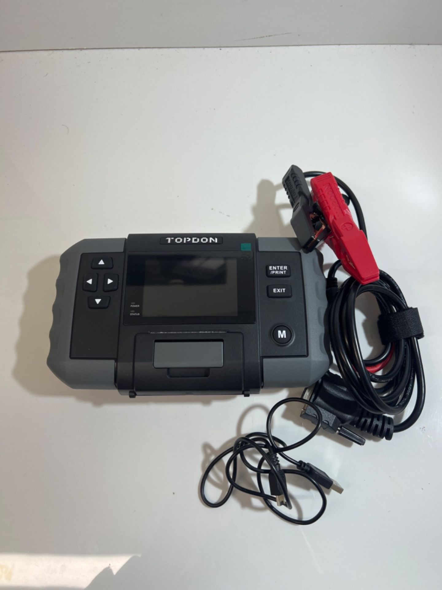 Topdon Battery Tester BT600, 12V 24V Car Battery Tester With Printer, 100 To 2000 CCA, 3.5" Colour.. - Image 2 of 3