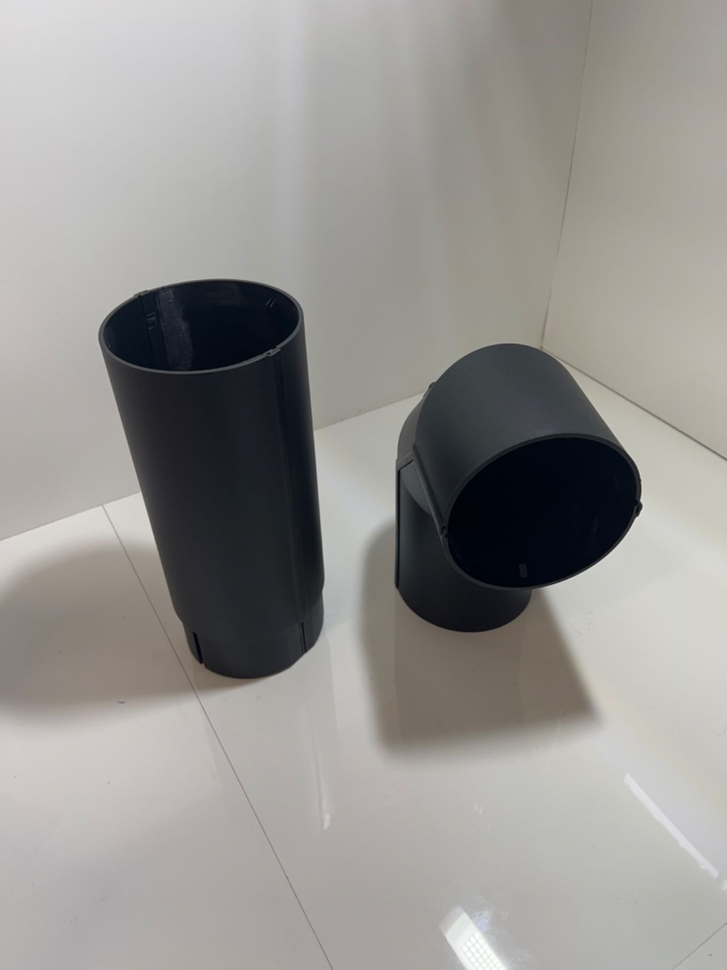 Dimplex Stove Pipe, Matte Black Plastic Flue Pipe Accessory For Electric Fires, With Straight Or... - Image 3 of 3