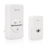Byron DBY-23442BS Wireless Doorbell Set - Kinetic Energy - White