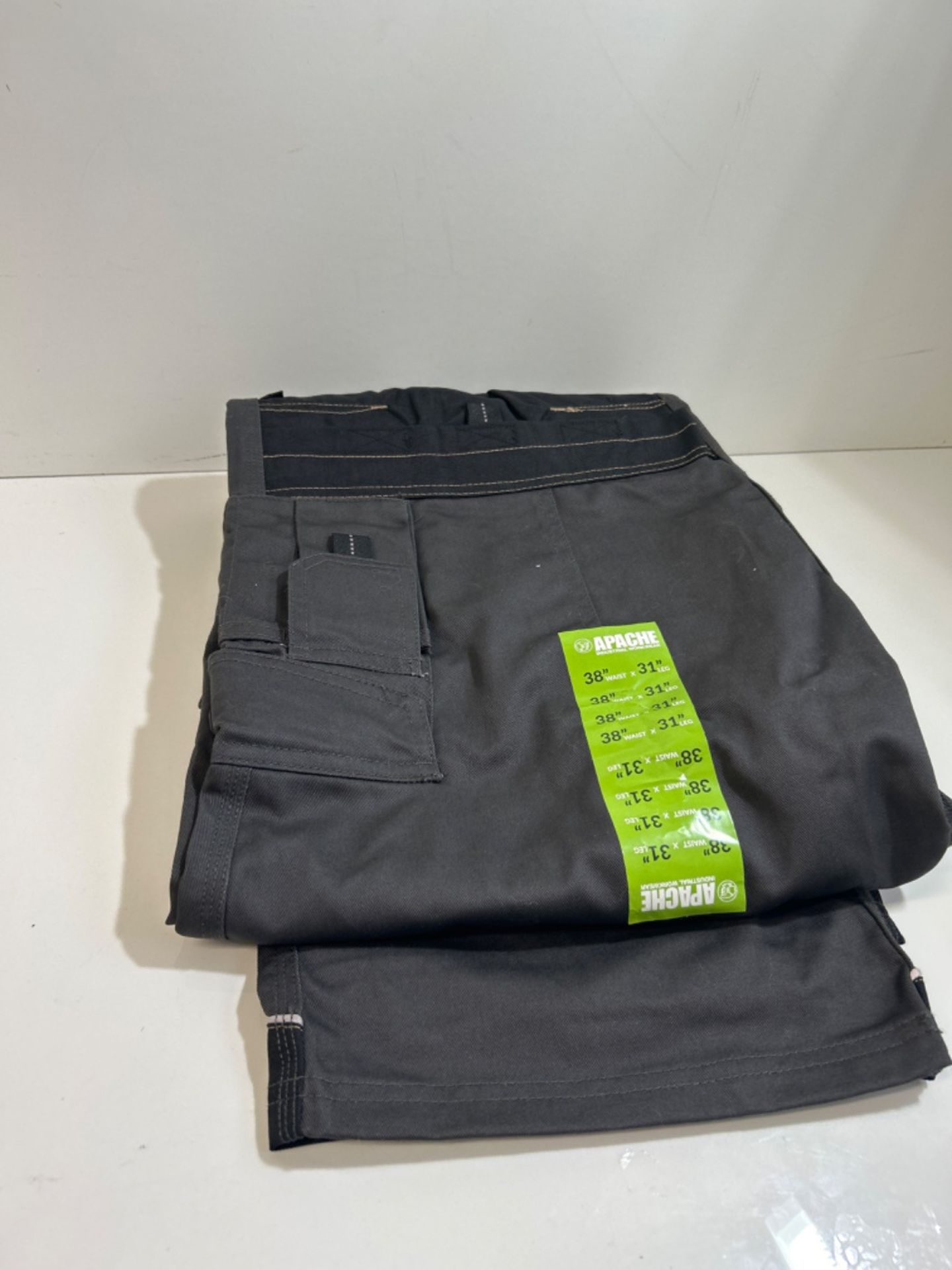 Apache Workwear Men's Site Trousers | Apkht Polycotton Holster Trouser | Grey/Black 38W X 31L | C... - Image 3 of 3