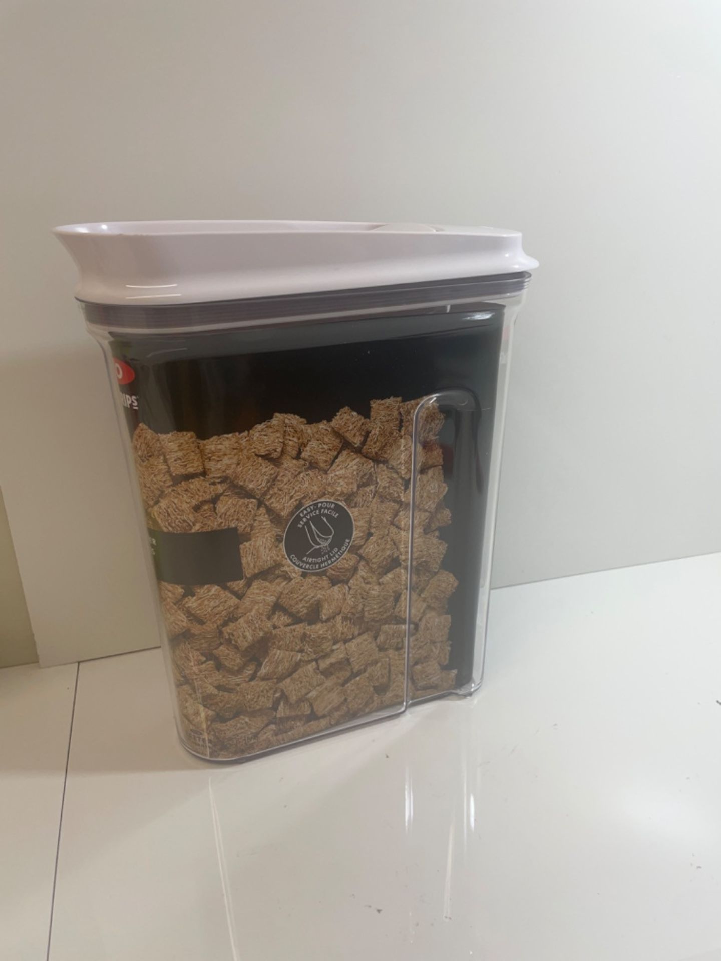 OXO Good Grips Pop Large Cereal Dispenser, Grey, Clear - 4.2 Litre - Image 3 of 3