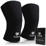 Titan Armour Knee Sleeves Weight Lifting | 7Mm Double-Ply Neoprene Knee Sleeves | Knee Compressio...
