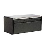 Daewoo Glace Noir Stainless Steel Bin With Stay Fresh Closing System, Ideal For Storing Bread, Ro...