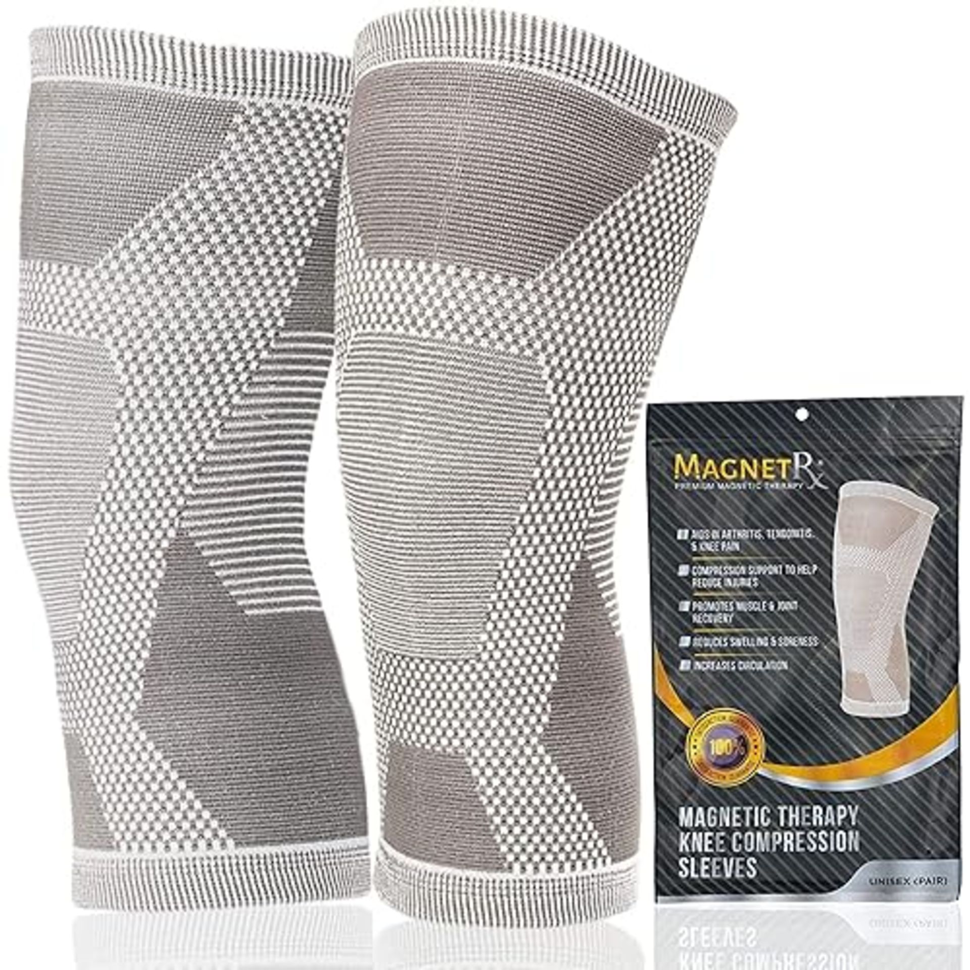 Magnetrx Magnetic Knee Compression Sleeve - (2-Pack) Knee Support With Magnets For Knee Comfort &...