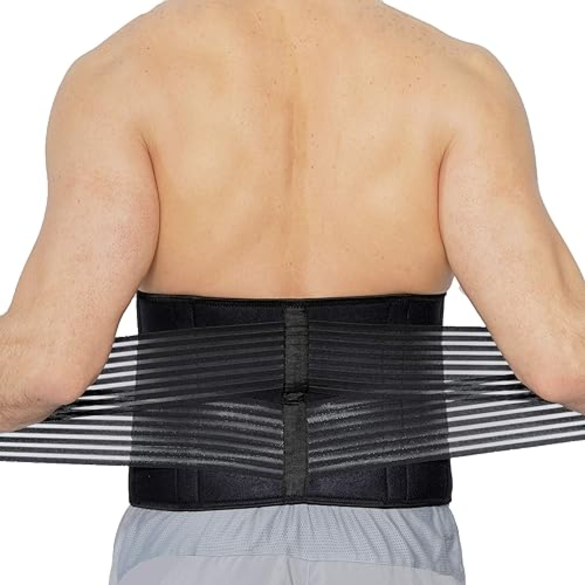 Neotech Care Neoprene Back Brace, Lumbar Support With Double Banded Strong Compression Pull Strap...
