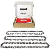 Oregon 3-Pack Chainsaw Chain For 14-Inch (35 Cm) Bar -52 Drive Links Low-Kickback Chain Fits H...