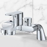 Bath Shower Mixer Tap Modern Bath Taps Deck Mounted Shower Tub Filler Tap Single Lever Bath Mixer...