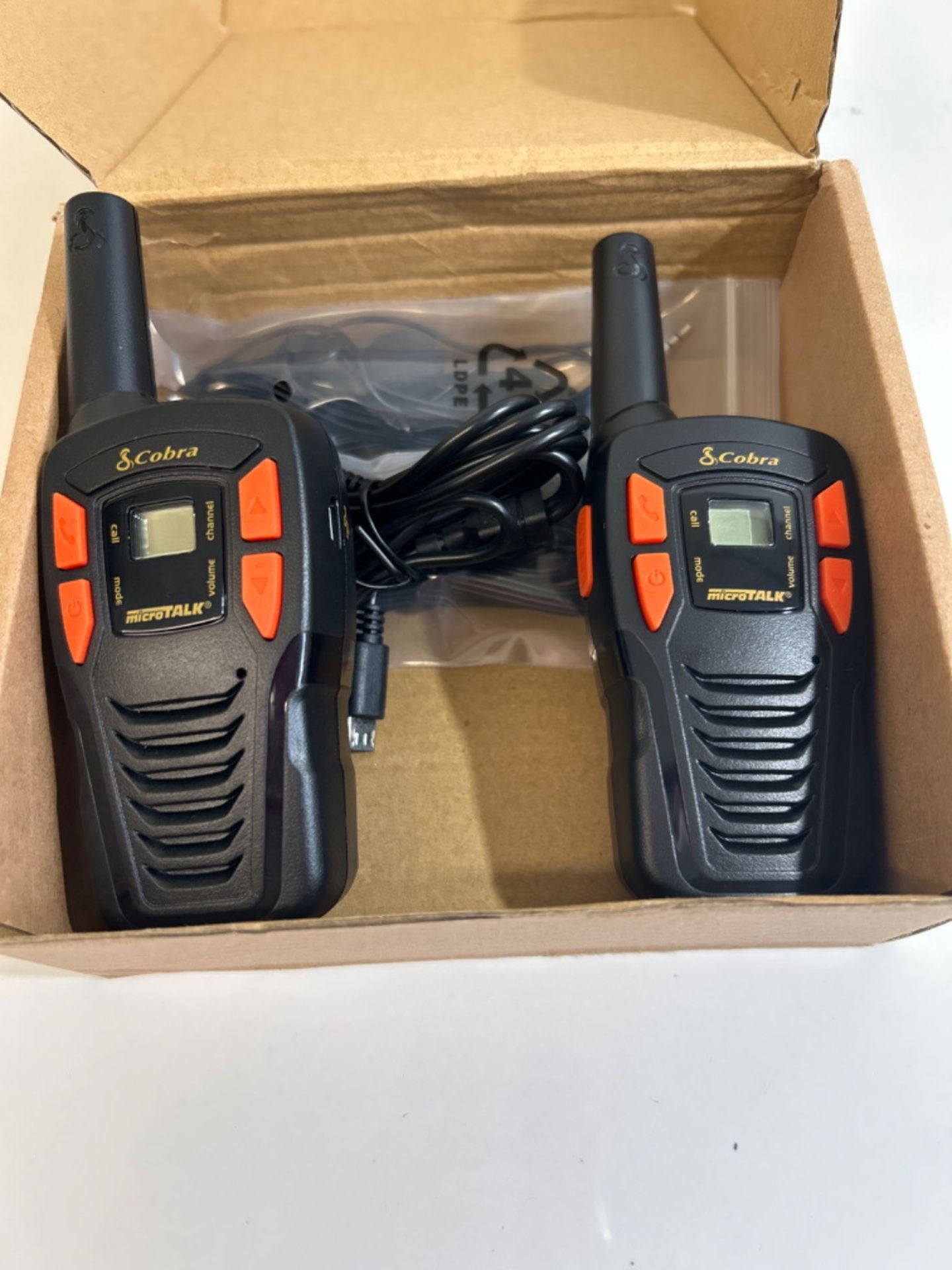 Cobra AM245 BBX Walkie Talkie - Weather Resistant With GA-EBM2 Earbud Microphone and Rechargeable... - Image 2 of 3