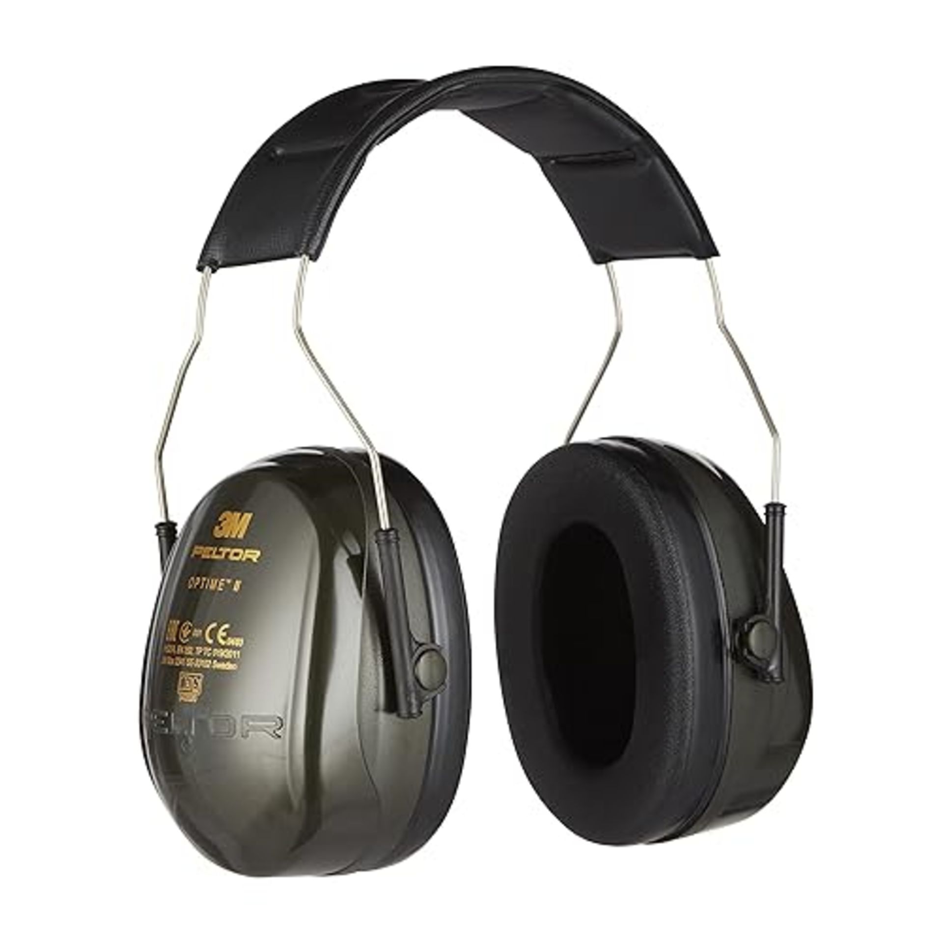 3M Peltor Optime II Comfort Earmuffs H520AC1, Ear Defenders Adults, Comfortable Fit With Reduced...