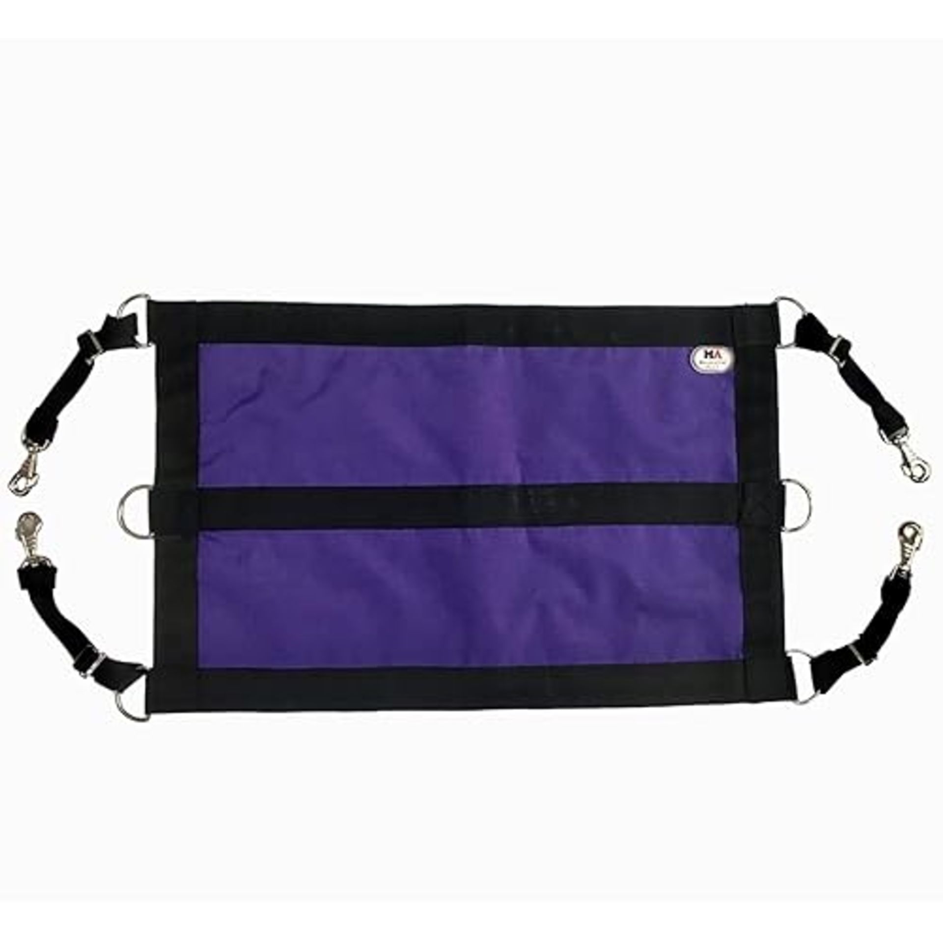 Majestic Ally 1200D 29"X19" Horse Stall Guard With Adjustable Straps and Hardware (Purple Black)