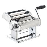 World of Flavours Pasta Maker, Manual Pasta Machine With 9 Adjustable Thickness, Italian Deluxe D...
