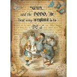 Alice In Wonderland ""The Dodo"" Beautifully Designed Quote Metal Wall Art