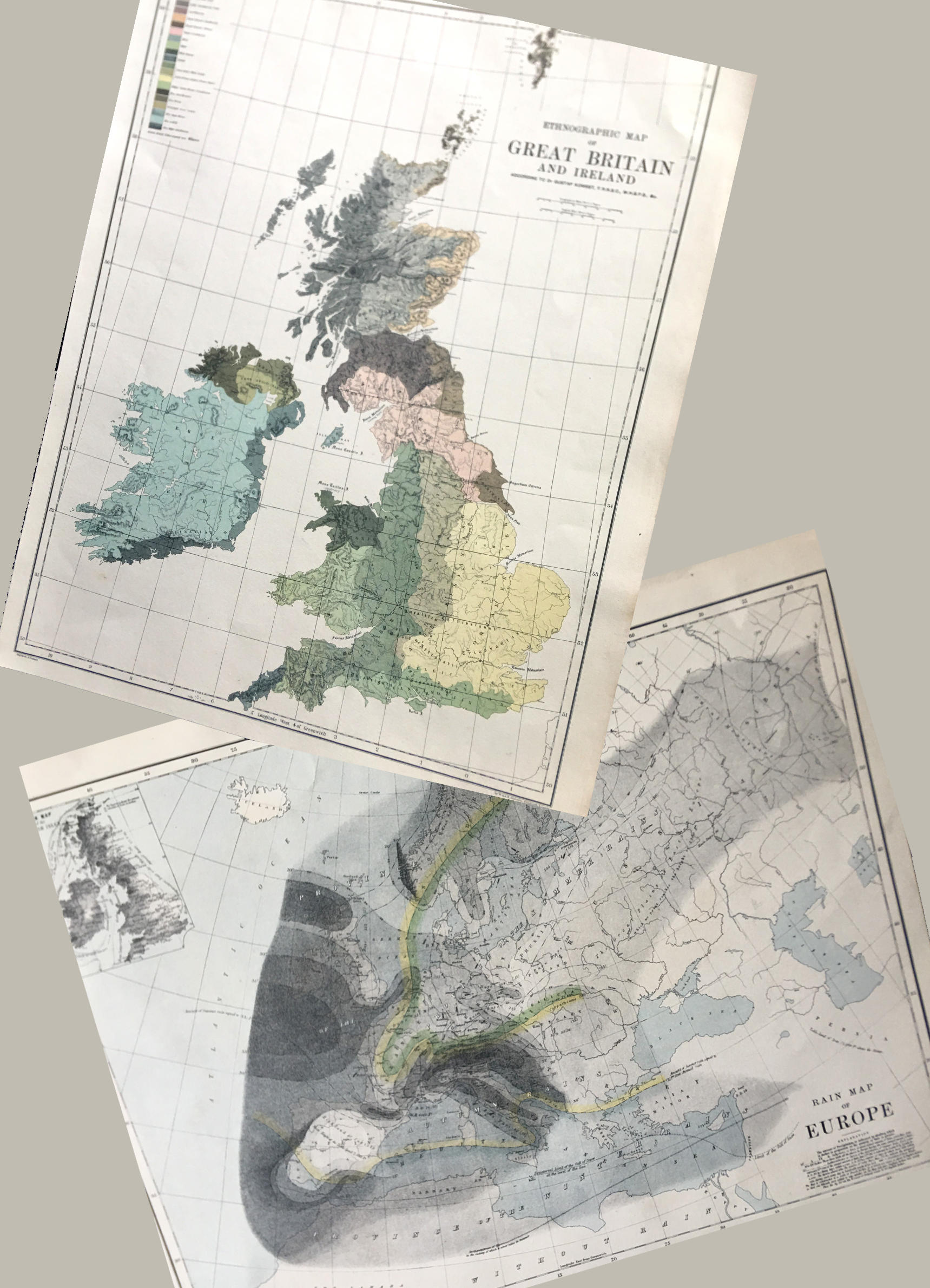 Job-Lot Geography and Astronomy, 1885, W. & A.K. Johnston Antique Map. - Bild 2 aus 6