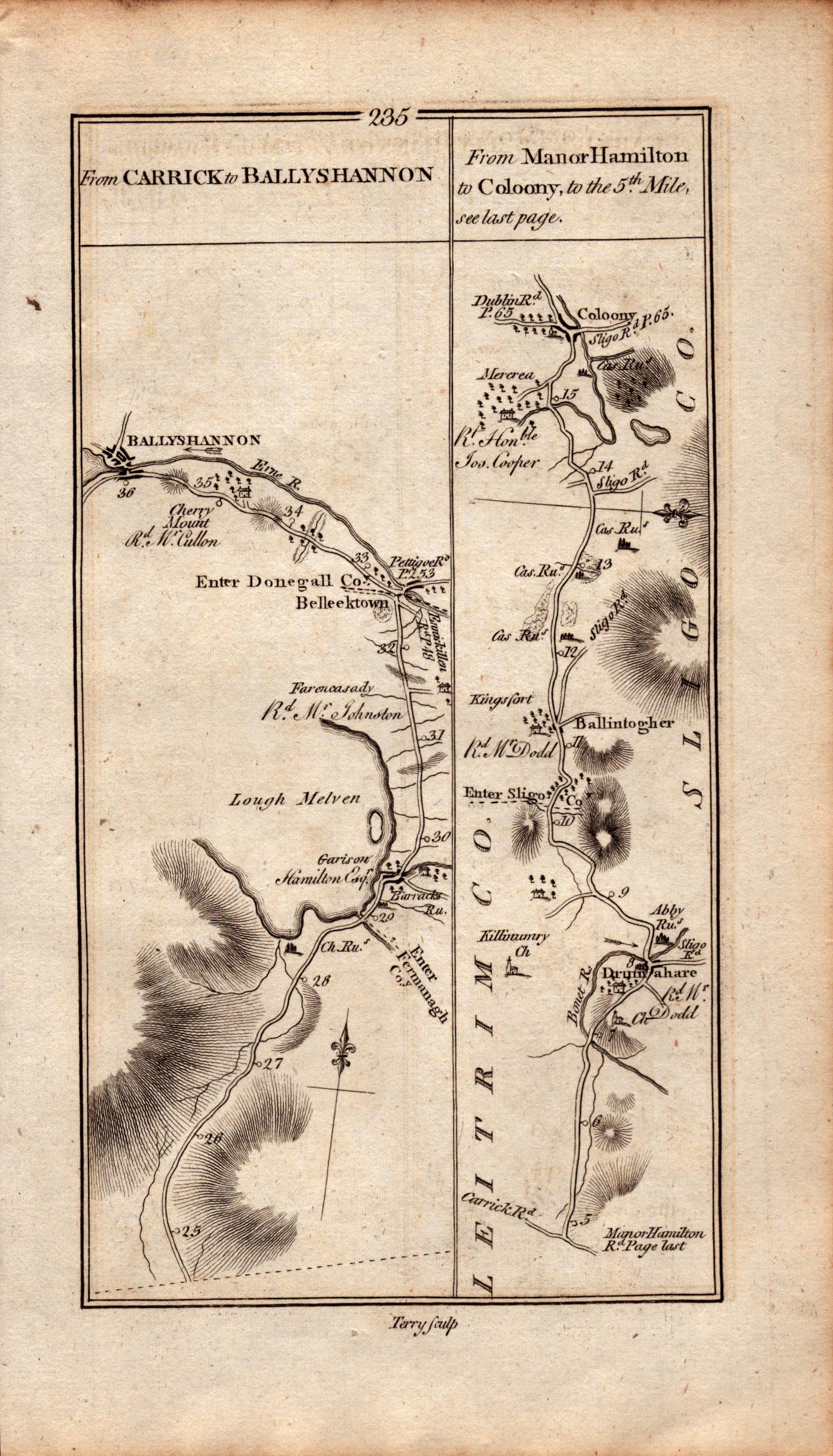 Ireland Rare Antique 1777 Map Cork Galway Sligo Leitrim Ballinasloe. - Bild 3 aus 4