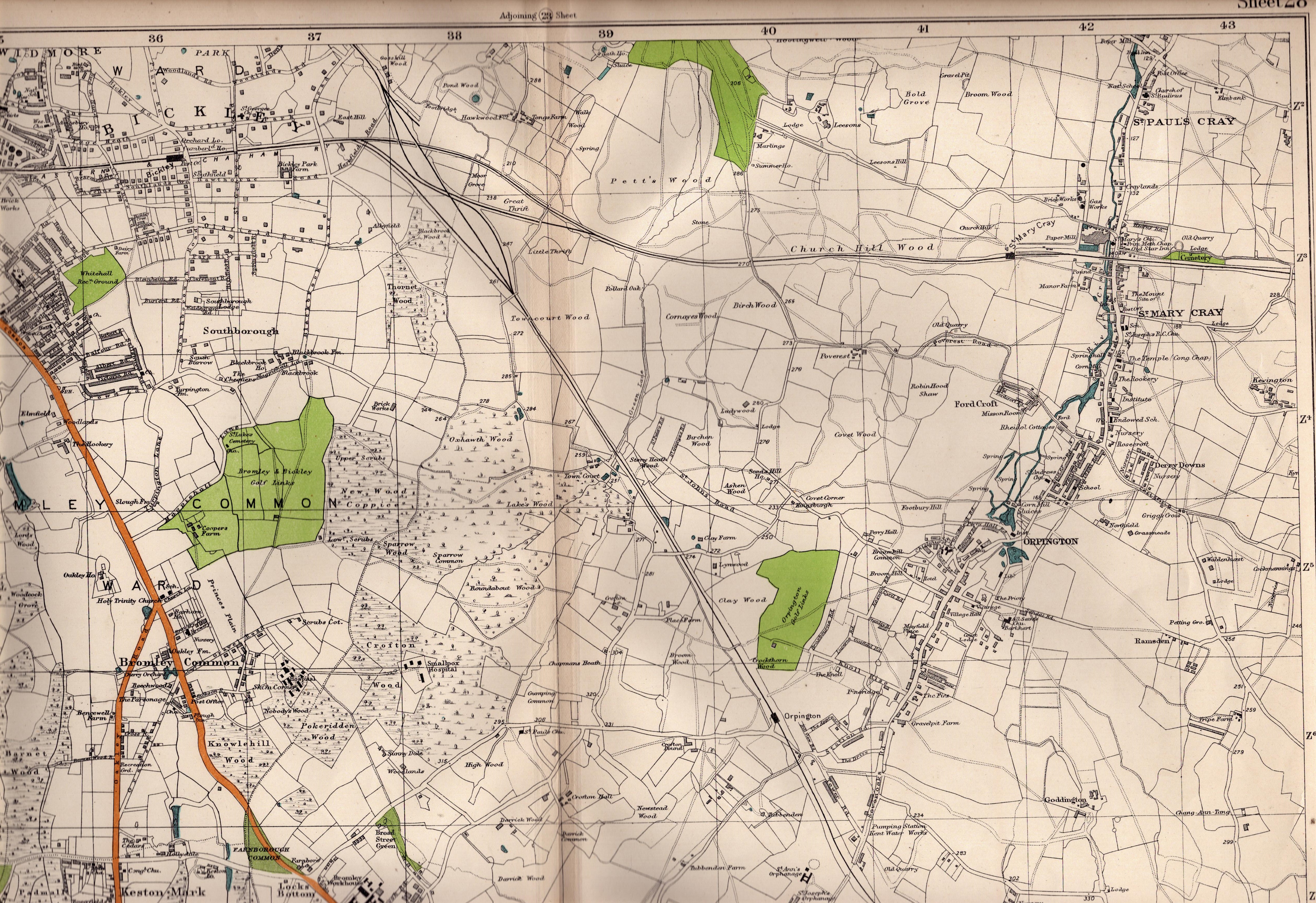 Collection 9 Rare Vintage George Bacon London & Suburbs Large Scale Maps - Bild 3 aus 9