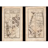 Ireland Rare Antique 1777 Map Road From Cork To Tralee & Killarney.