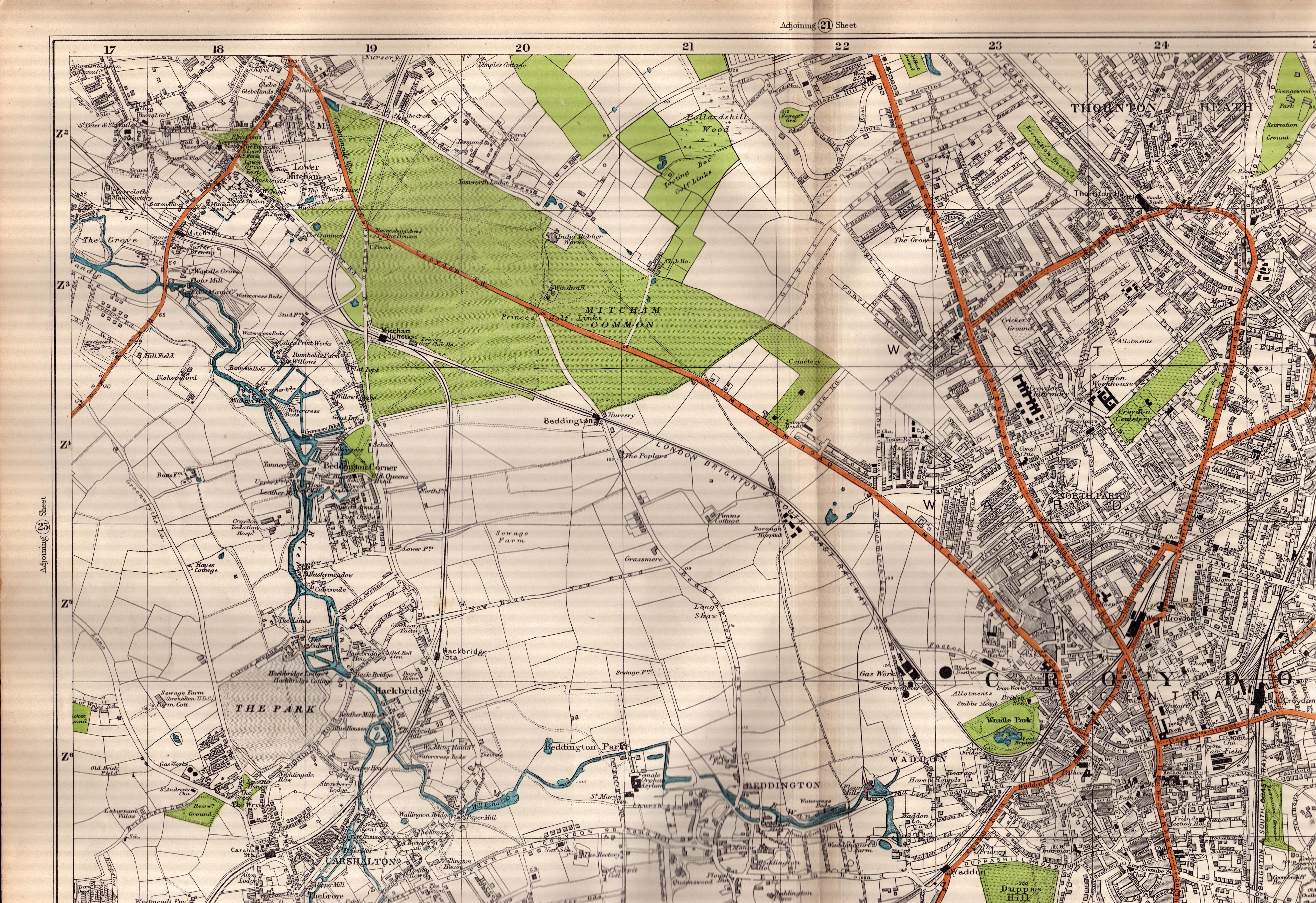 Collection 9 Rare Vintage George Bacon London & Suburbs Large Scale Maps - Bild 9 aus 9