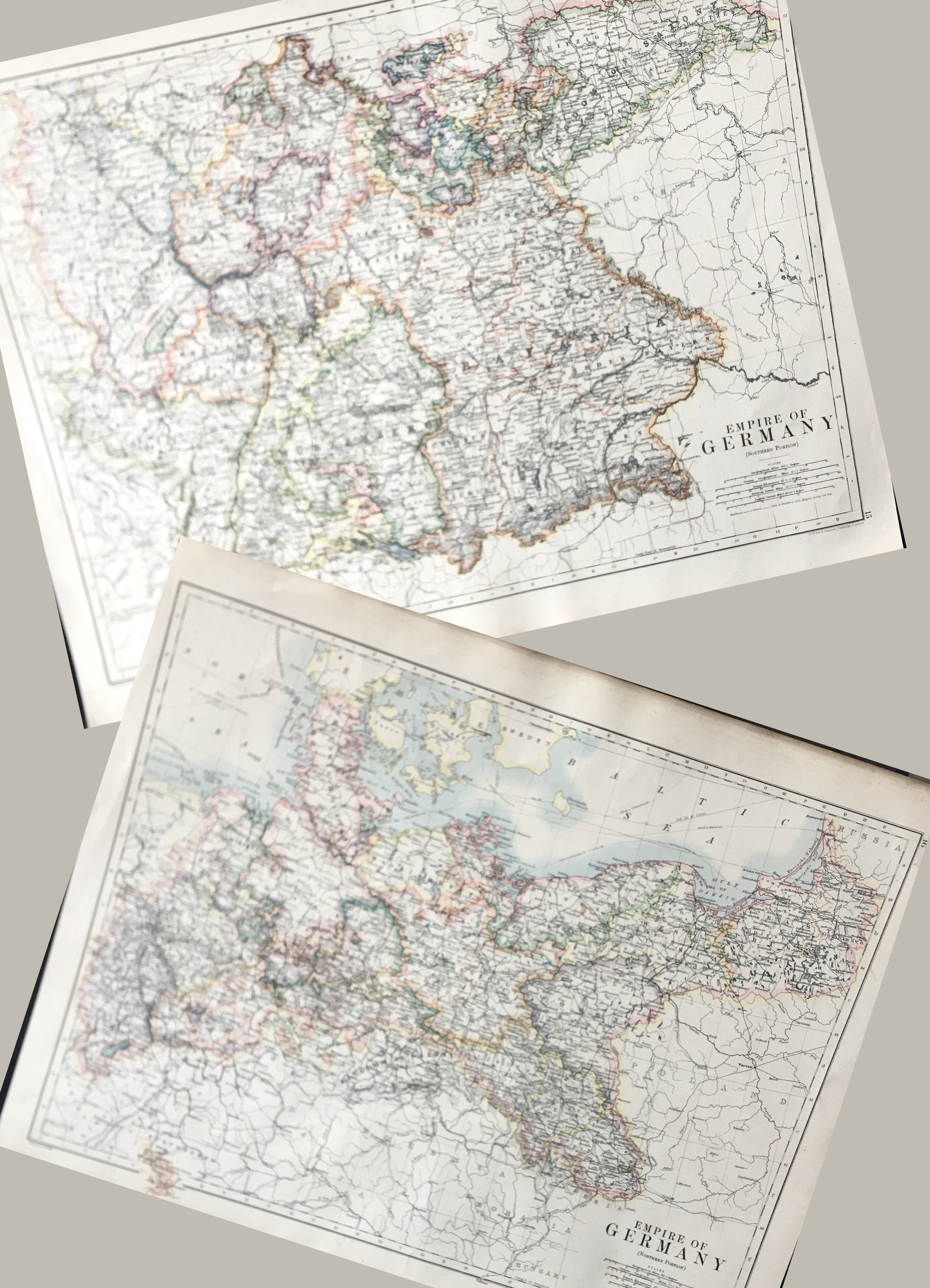 Job-Lot Geography and Astronomy, 1885, W. & A.K. Johnston Antique Map. - Bild 6 aus 6