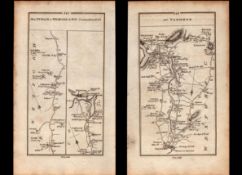 Ireland Rare Antique 1777 Map Carlow Kilkenny Wexford Gowran New Ross Etc.