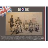 Mods Quadrophenia Vespa's & Lambretta's The Swinging Sixties Metal Wall Art