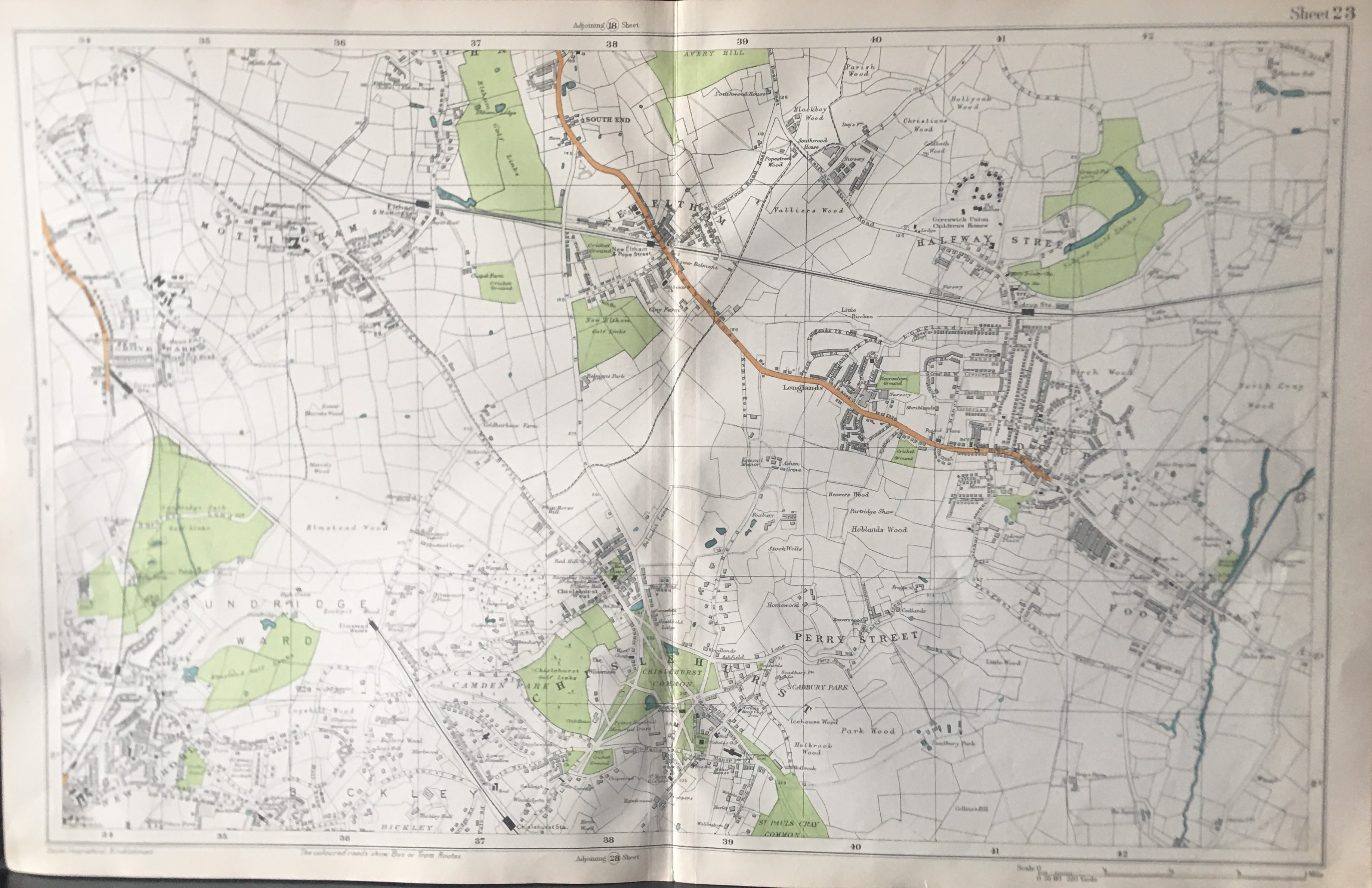 Collection 9 Rare Vintage George Bacon London & Suburbs Large Scale Maps - Bild 4 aus 9