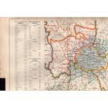 Bacons Vintage London & Environs Parliamentary Boroughs Detailed Map.