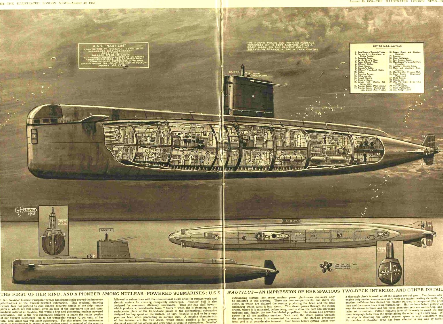 Illustrated London News 65 Year Old Bound Edition 1958 July-Sept Over 600 Pages. - Bild 6 aus 11