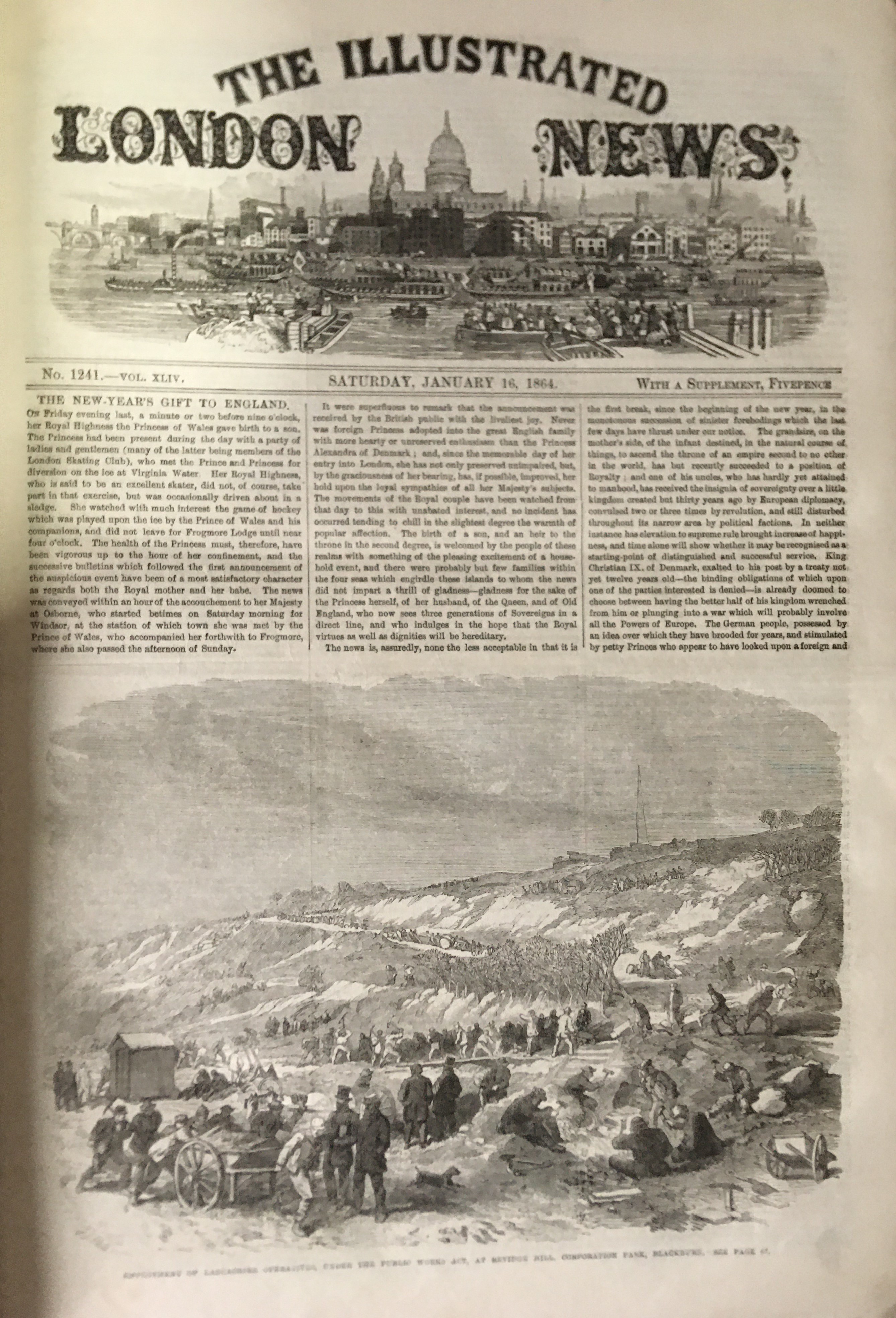 Illustrated London News 160 Years Old Antique Bound Jan-June 1864 Over 600 Pages. - Bild 12 aus 15