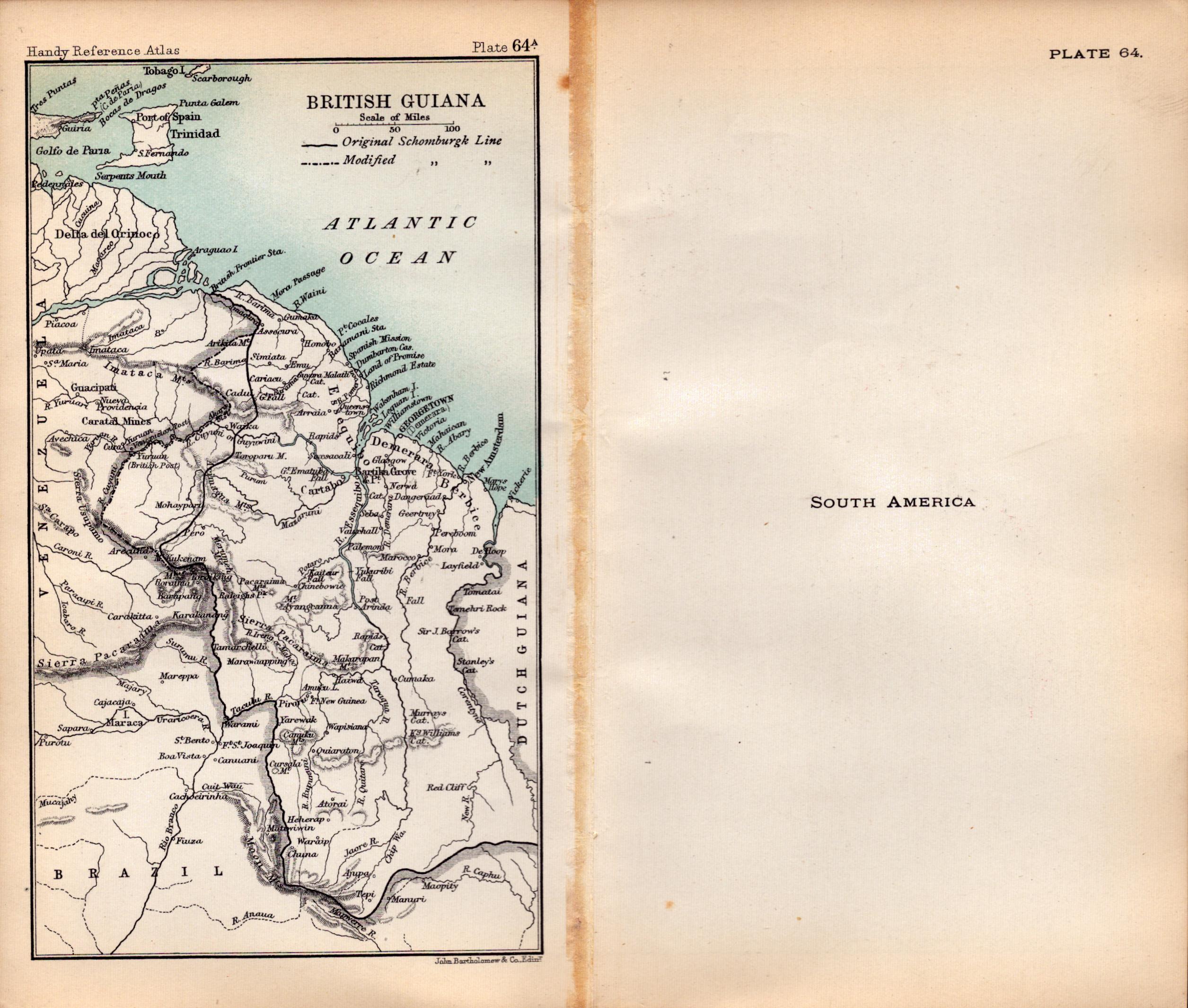 South America Double Sided Victorian Antique 1898 Map. - Image 2 of 3