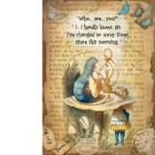 Alice In Wonderland ""The Hookah Pipe"" Designed Quote Metal Wall Art