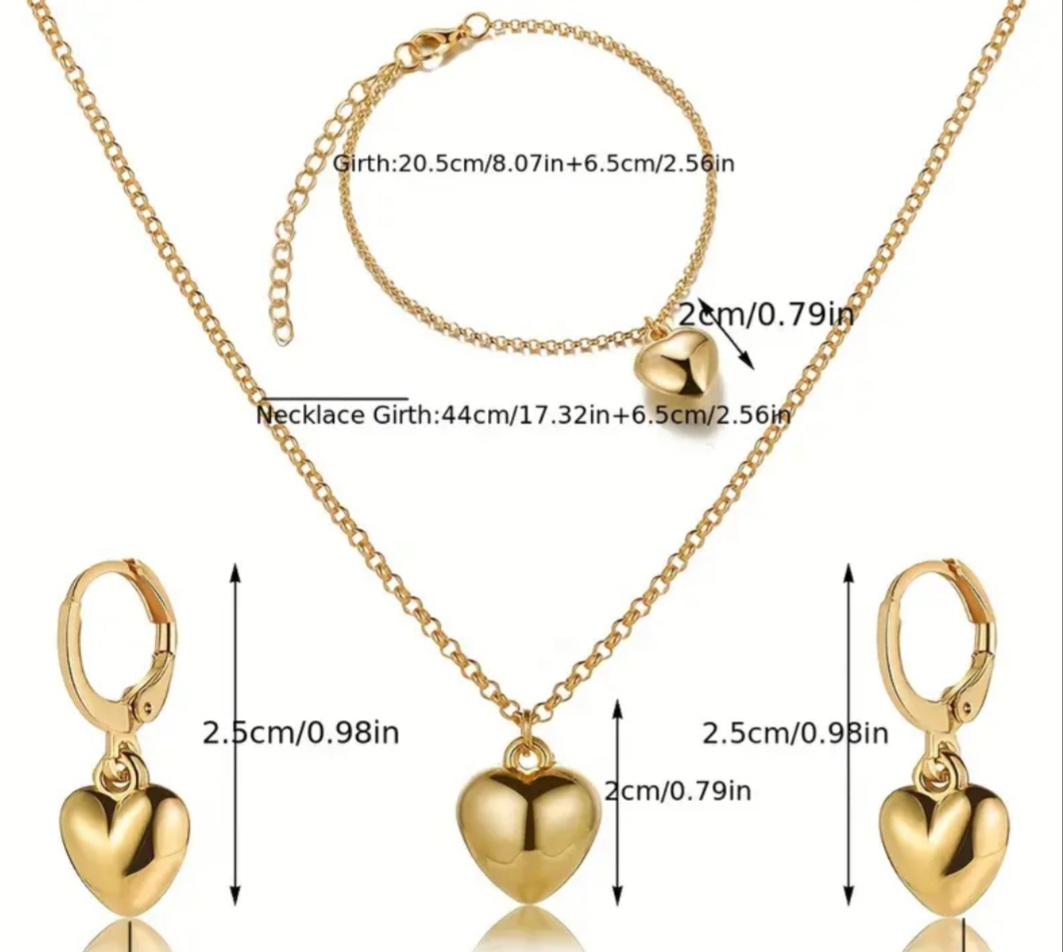 New! Earrings, Necklace & Bracelet Set - Image 2 of 4