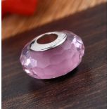 New! Charmes De Memoire Light Pink Murano Style Glass Bead Bangle