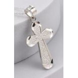 New! Sterling Silver Cross Pendant with Chain