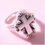 New! Sterling Silver Cross Ring