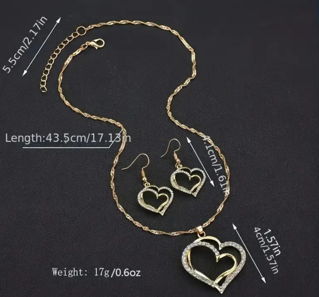 New! 3pcs/set Heart Shaped - Image 2 of 3