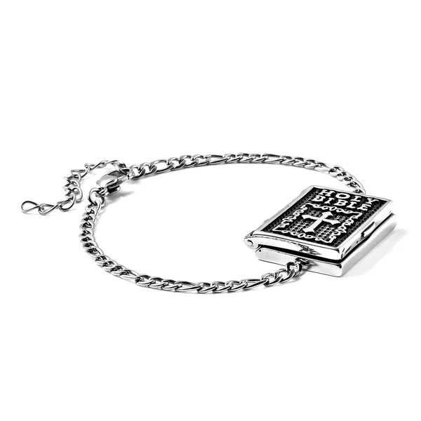 New! Holy Bible Bracelet in Stainless Steel - Image 2 of 6