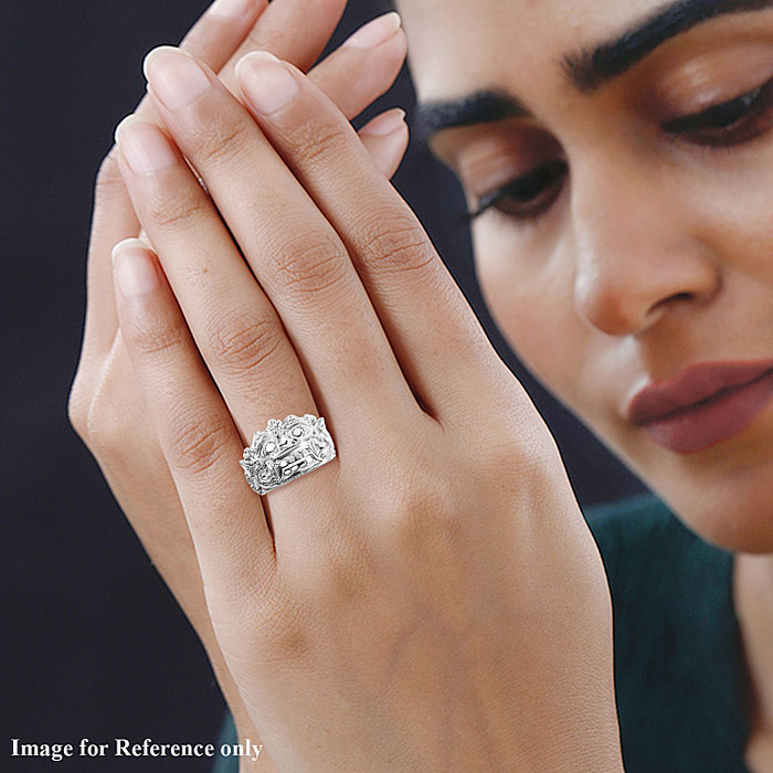 New! Royal Bali Collection - Sterling Silver Barong Ring - Image 2 of 5