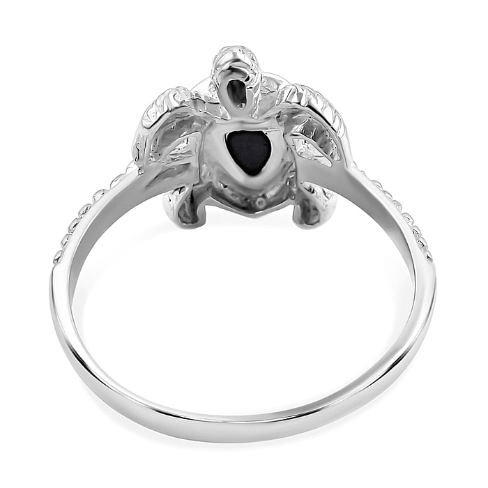 New! Royal Bali - Abalone Shell Turtle Ring In Sterling Silver - Image 5 of 5