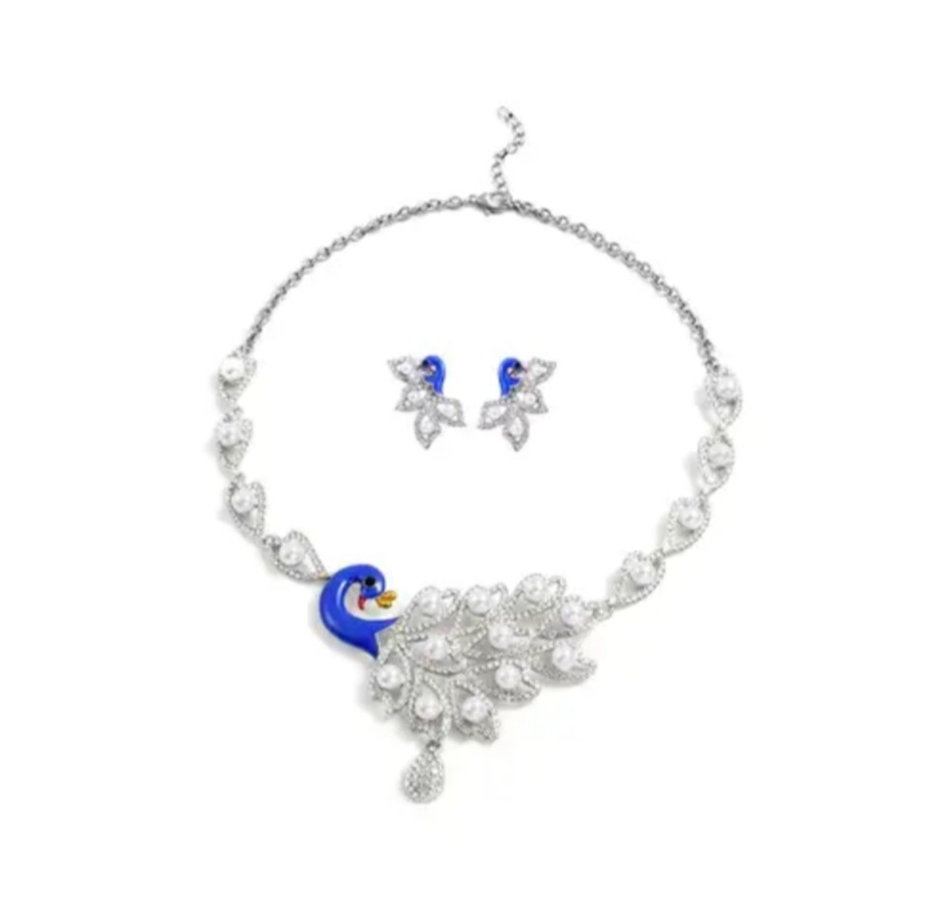 New! 2 Piece Set - White Austrian Necklace & Earrings (See Description) - Image 2 of 7