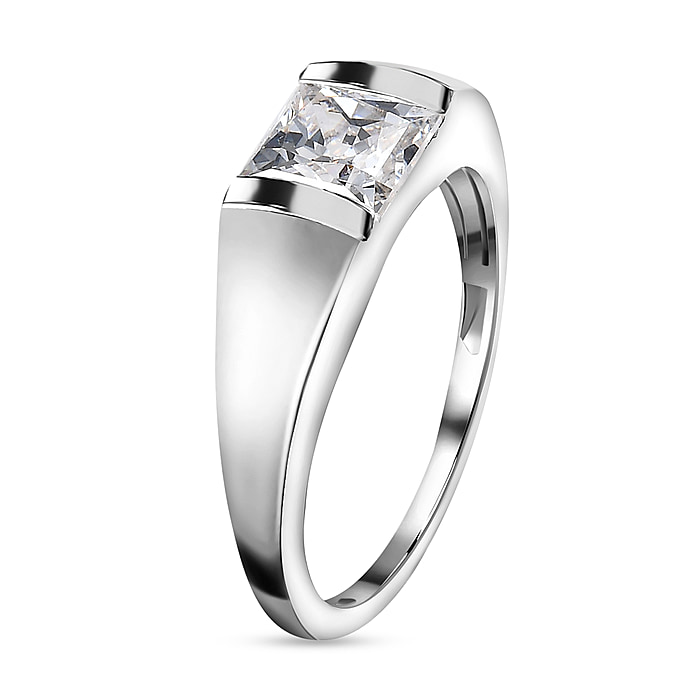 New! CZ Band Ring in Sterling Silver - Image 4 of 5