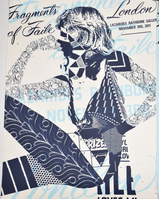 Faile (b 1975 & 76) ‘Fragments of Faile II’ Screen print for the Exhibition, Lazerides Gallery, 2...