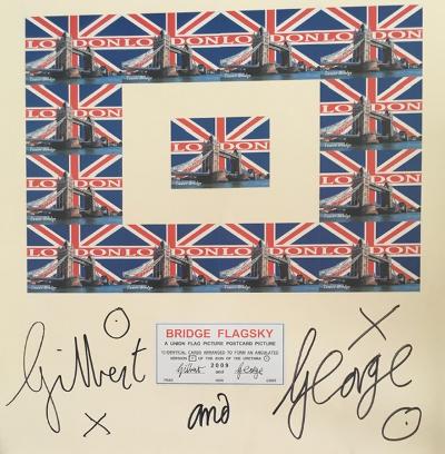 GILBERT & GEORGE (b.1943 & 42) Italian & British, Signed, Time Out London, Bridge Flagsky ltd ed 2.. - Image 6 of 15