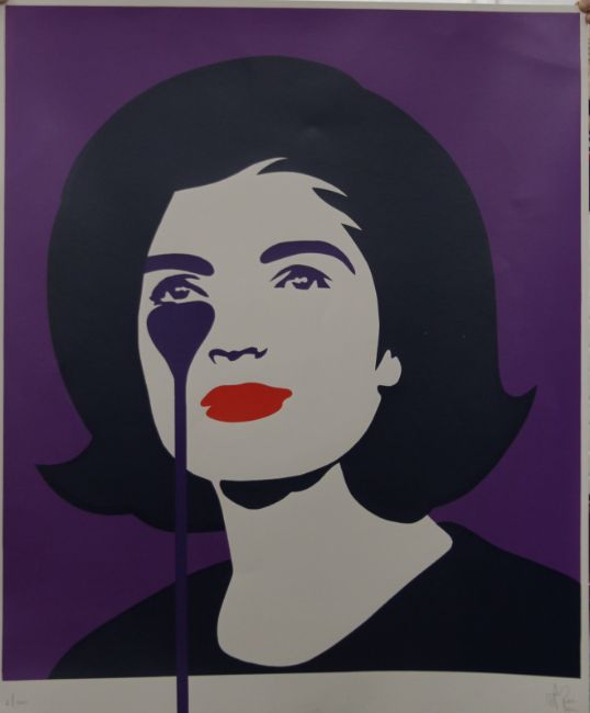Pure Evil (English 1968) Purple ‘Jackie Kennedy In Tears’, Screenprint, Signed Numbered Limited E... - Image 11 of 14