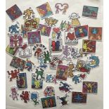 Keith Harin (1958-1990) 50 Piece Sticker Set, AV Size 5 x 5 cm Inc Family Hug, Disco Dino, 2020