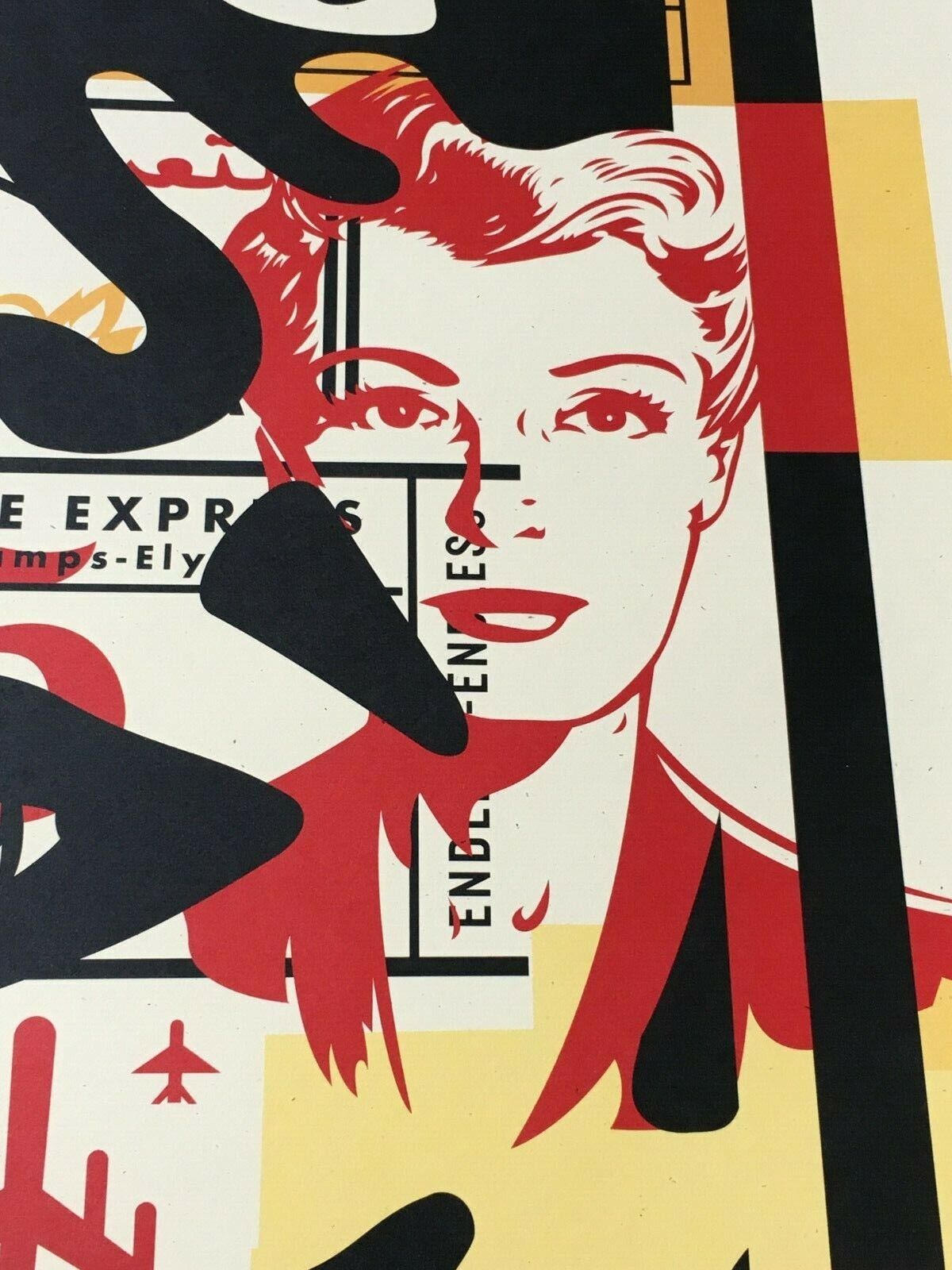 Shepard Fairey(b 1970)Rare Complete Andre Face Collage Tryptich, Signed 2016, Obey Giant. Street... - Image 21 of 22